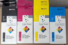 ✨Genuine HP Color LaserJet 5 5M Toners - Complete set of 4 colors New OPEN ✨ picture
