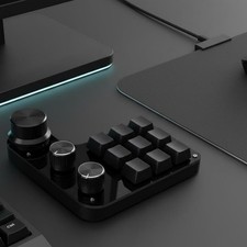 9 Key Keypad with 3 Knobs RGB Backlit Programmable Macro Keyboard Plug and Play picture