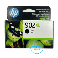 GENUINE HP 902XL BLACK INK Cartridge (T6M14AN) OFFICEJET SEALED BOX 2027 picture