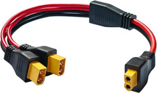 XT60 Y Splitter Cable, XT60 Female to Dual Male Connector Adapter,10Awg XT60 Ext picture