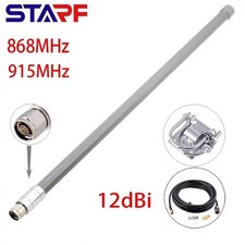 Outdoor Antenna Kit Tuned 12dBi 50 Ohm 868MHz Fiberglass Helium N-Male Set picture