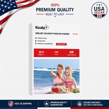 100 Sheets of 4x6 Glossy Inkjet Photo Paper - Ideal for Crafts and Presentations picture
