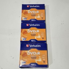 Lot of 29 Verbatim DVD-R Recordable Factory Sealed W Slim Jewel Case Unopened picture