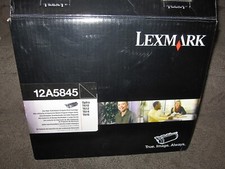 Lexmark 12A5845 Black High Yield Toner Cartridge OEM Genuine New Optra T T610 picture