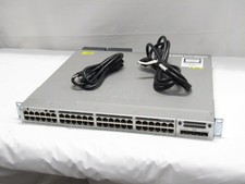 Cisco Catalyst 3850 48-Port UPoE Switch 2x PSU WS-C3850-48U-E V05 with Rack Ears picture