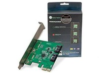 I/O CREST 2 Port SATA III PCI-e 2.0 x1 Controller Card Asmedia ASM1061 Non-Raid picture