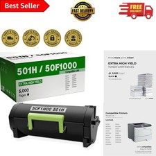 Eco-Friendly Lexmark 501H Toner Cartridge - 5,000 Pages for Home & Office Use picture