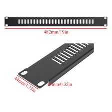 1/2Pcs Metal Blank Rack Mount Panel Spacer 1U 2U 3U Vented for 19