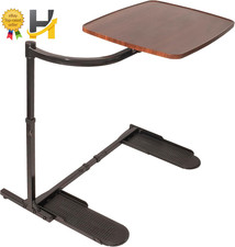 Adjustable Swivel Laptop Stand & Couch Desk - Walnut Side Table & Gaming Tray picture