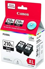Genuine Canon PG 210XL Twin Value Pack  2 Ink Cartridges Black New in Box picture