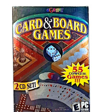 eGames Deluxe Suite Card & Board Games PC CD-ROM Software 2 Disc Set picture