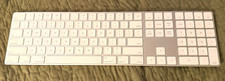 Apple Wireless Keyboard Slim Wireless QWERTY English Silver/White Aluminum A1243 picture