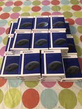 Lot Of 20 Verbatim Corded Optical Mouse - Black New Easy To Use USB Port picture