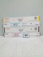 Canon GPR-36 Toner Cartridge Set Black Cyan Magenta Yellow picture