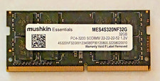 Mushkin Essentials 32GB DDR4-3200 SODIMM Laptop RAM MES4S320NF32G Tested Good picture