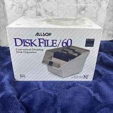 Vintage Allsop Disk File/60 5.25” Floppy Disk Organizer NEW SEALED USA picture