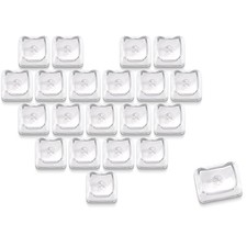XVX Blank Transparent Keycaps, Sweet Heart PC Custom Keycap Set, Clear Mao picture