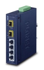 Planet IGS-620TF Network Switch – 6-Port Gigabit, IP30, Metal, 7.5W picture