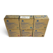 Konica Minolta TNP-48 Toner Set of 6 Cyan Magenta Yellow Black bizhub C3851 picture