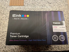 TWO (2) EZink EZ Ink TN850 Black Toner Cartridge NEW In BOX picture