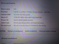 MSI GS75 Stealth GS75 Stealth 32Gb, I7 9750, RTX2070, 1.5Tb storage picture
