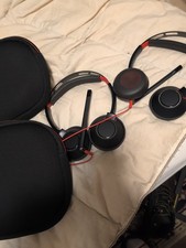 Lot Of 2x Plantronics / Poly Blackwire 5220 Stereo USB Headset picture
