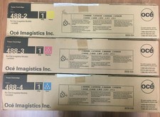 Lot of 3 : New sealed Genuine OCE Imagistics Inc Toner Cartridge 488-2 - 488-4 picture