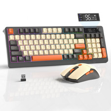 ZIYOU LANG T96 Wireless Gaming Keyboard and Mouse Set, BT/2.4GHz, Smart Display picture