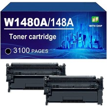 148A W1480A Toner Cartridge 2 Pack Black for HP 4101fdw 4101fdn 4001dn 4001dw picture