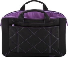 Targus 16-inch Pulse Laptop Sleeve Slipcase -Black/purple {TSS57401US} picture
