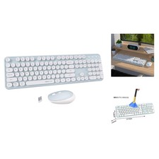 Multicolor Floating Keycaps Wireless Keyboard and Mouse for Creative Spaces picture