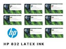 12 x Genuine Ink HP Latex 700 700W / No 832 4UV75A to 4UV82A 1000ml INK SET picture
