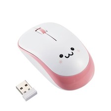 ELECOM 2.4G Wireless  Portable Mobile Smiley-Face Mouse for Right/Left Handed Us picture