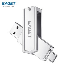 EAGET Dual USB 3.2 Gen 1 USB-C Jump Drive USB-A Flash, Metal Housing Thumb Drive picture