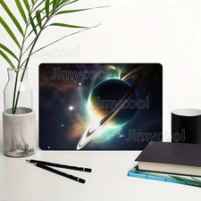 2pcs Saturn Ring Galaxy Planet Design Laptop Stickers High Quality PVC Material picture