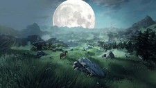 Landscape fantasy art painting the legend of zelda moon Custom Gaming Mat Desk picture
