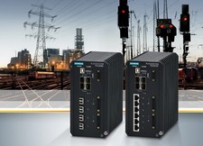 Siemens RSG910C Network Switch 10 Port (4x SFP slots) redundant power terminals picture
