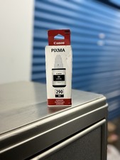 Lot of 2 Canon GI-290 BK Black Ink Bottle OEM PIXMA MegaTank New picture