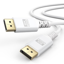 8K White DisplayPort Cable 6.6FT DP 1.4 Cord 8K@60Hz 5K@60Hz 4K@144Hz Gaming picture