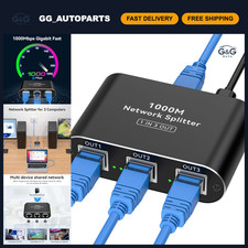 High-Speed Ethernet Splitter 1 to 3, 1000Mbps Gigabit RJ45 LAN Switch, USB C Pow picture