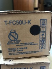 Toshiba T-FC50U-K TFC50UK Black Toner Cartridge - OEM NEW IN BOX picture