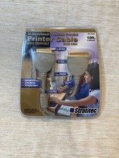 Stratitec DX1284S Bi-Directional Premium Parallel Printer Cable 10ft NOS picture