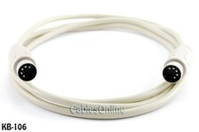 6 feet DIN-5 (Pin) Male to Male MIDI or AT Keyboard Cable, CablesOnline KB-106 picture