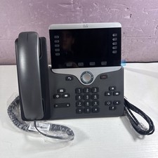 Cisco CP-8811 UC IP Phone Charcoal 68-6055-02 with Handset, Stand and Cables picture