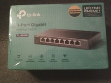 TP-LINK TL-SG108 8-Port Gigabit Unmanaged Desktop Switch RJ-45 New in Box picture