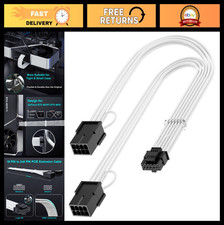 16Pin GPU Power Adapter Cable, PCI-e 5.0 16Pin to Dual 8Pin Male/Female Extensio picture