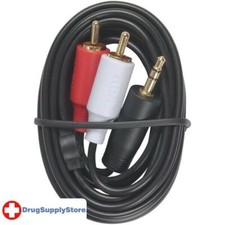 PE MP3 3.5mm to 2 RCA Plugs Y-Adapter, 3ft picture