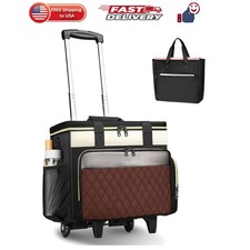 Versatile Large Rolling Bag for Teachers with Padded Laptop Compartment & Tote picture