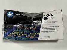 Genuine HP 507A (CE400A) Black Toner Cartridge, OEM-Open/Worn Box picture