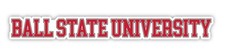 Ball State University College Text Vinyl Decal – White, Clear and Holo picture